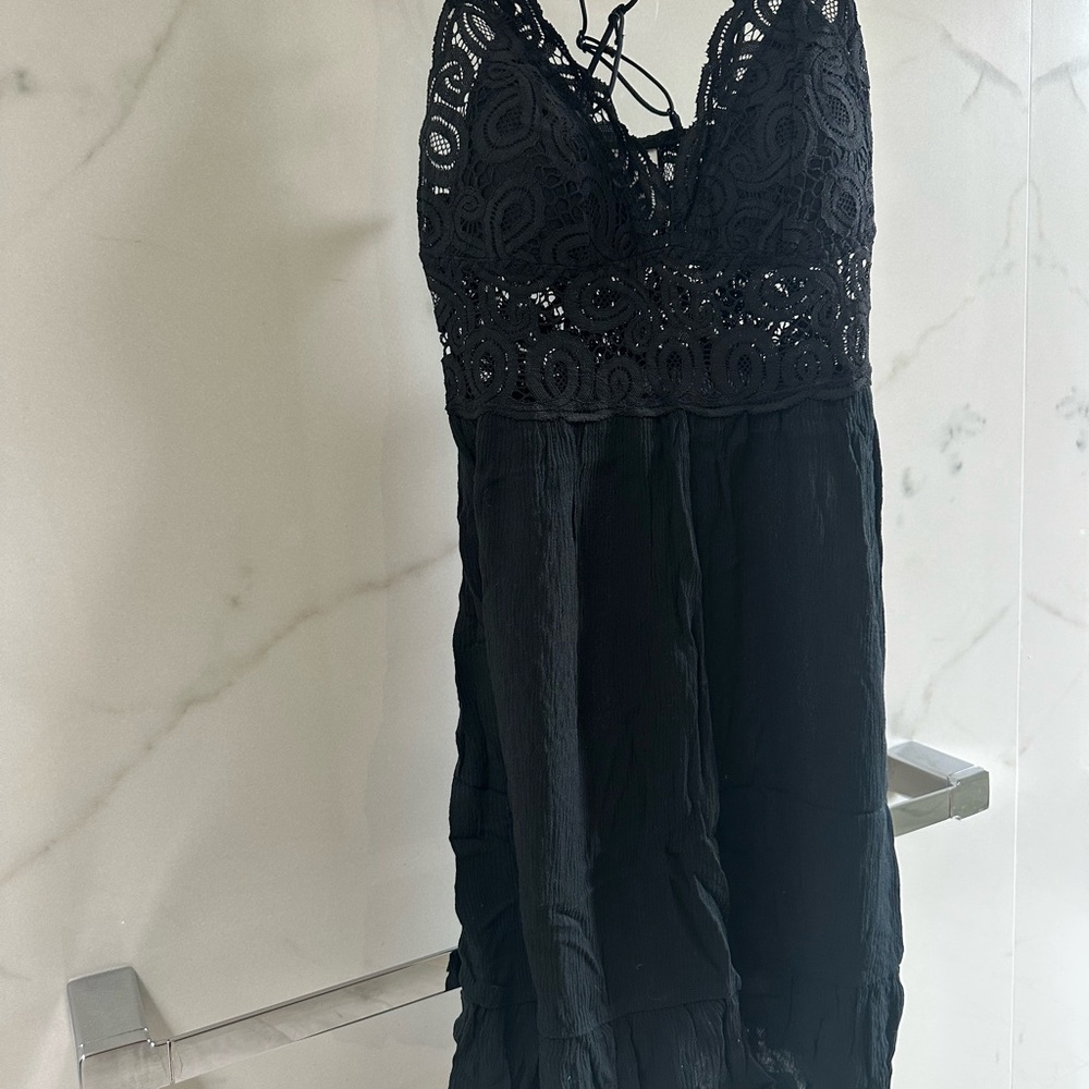 PINK Victoria's Secret Black Lace dress